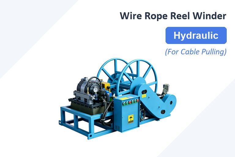 Hydraulic_Wire_Rope_Reel_Winder_designed